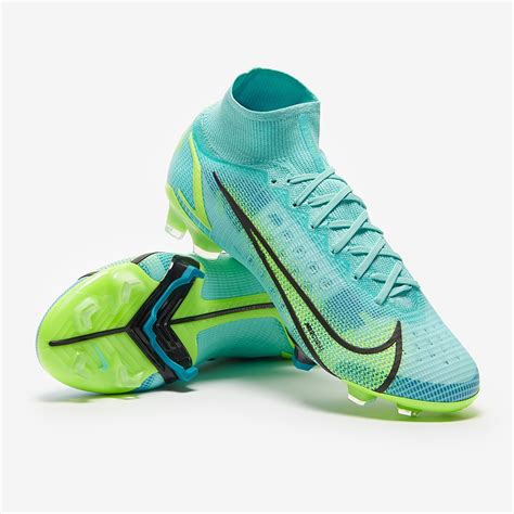 nike mercurial superfly viii elite fg dynamic turqlime glow mens boots prodirect soccer