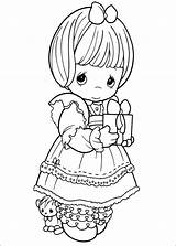 Precious Moments Coloring Pages Girl Printable Book Kids Books Color Print Para Fun Present Little Printables Coloringbook4kids Info Getcolorings September sketch template