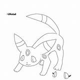 Umbreon Base Coloring Pages Espeon Deviantart Template sketch template