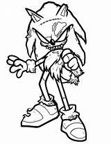 Sonic Pages Coloring Evil Printable Hedgehog Kids Super Zombie Angry Draw sketch template