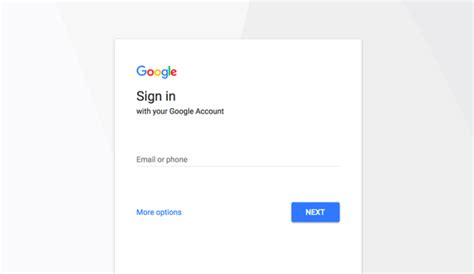 google redesigns ui  web sign  page adds material design elements