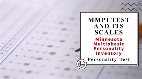 mmpi testmmpi scales minnesota multiphasic personality