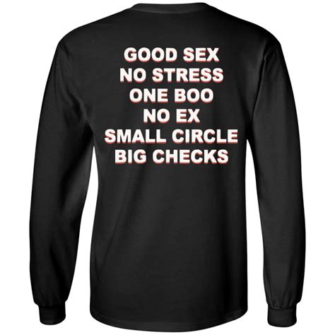 good sex no stress one boo no ex small circle big checks back shirt long sleeve q finder