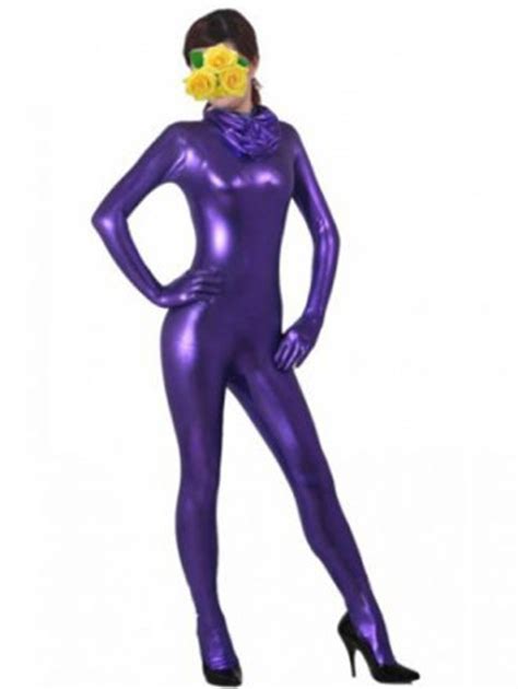 shiny purple zentai suit  daliabo  deviantart