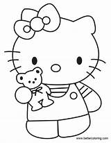 Bear Build Coloring Pages Kitty Hello Printable Color Kids Print sketch template