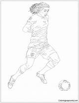 Pages Edinson Cavani Coloring Color sketch template