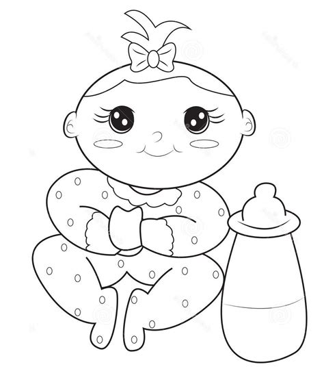 baby coloring pages educative printable vrogueco