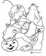 Coloring Pages Jack Lantern Halloween Kids Color Printable Below Click sketch template