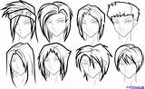 Hair Boy Anime Draw Boys Drawing Hairstyles Step Spiky Male Sketch Easy Braids Manga Drawings Guy Steps Face Hairstyle Getdrawings sketch template