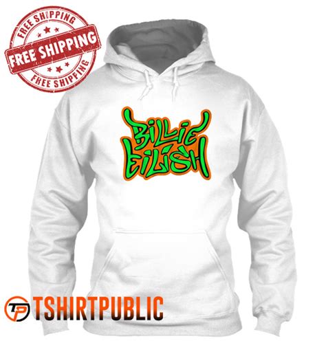 billie eilish graffiti hoodie  shipping cheap graphic tees