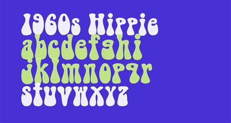 1960s hippie free font what font is