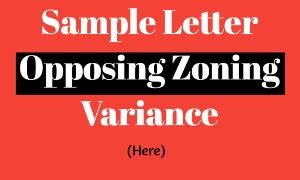 sample letter opposing zoning variance  tips