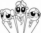 Girls Powerpuff Coloring Pages sketch template