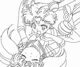 Sailor Moon Coloring Pages Super Printable Chibimoon Splendid Deviantart Getcolorings Group sketch template