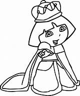 Dora Explorer Coloring Empress Wecoloringpage Pages sketch template