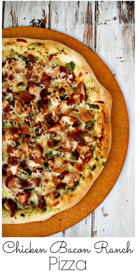 easy homemade chicken bacon ranch pizza recipe upstate ramblings