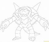 Chesnaught Coloring Pokemon Online Pages Color sketch template