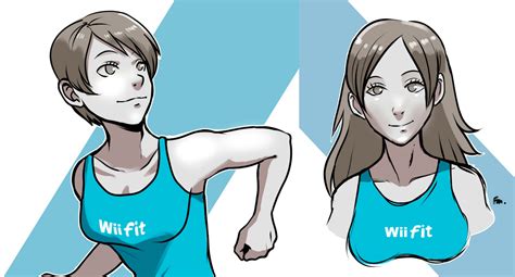 wii fit trainer short hair hair down wii fit trainer know your meme