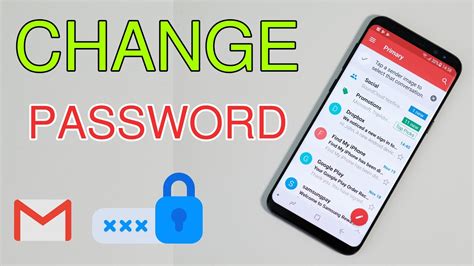 change gmail password  android phone youtube