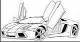 Lamborghini Aventador Furious Lambo sketch template