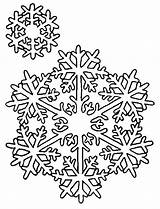 Snowflake Coloring Pages Snowflakes Printable Print Template Winter Stencils Kids Drawing Stencil Cartoon Snow Easy Draw Diy Books Color Sheets sketch template