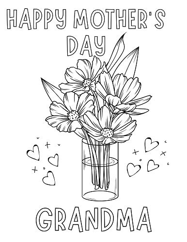 mothers day coloring pages grandma mistersport