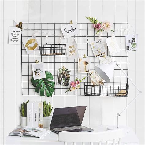 home decor multifunction metal mesh grid panel wire wall  photo