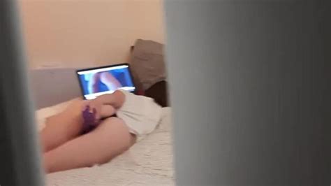 Spying On Step Sister Caught Her Watching Porn And Playing With Her