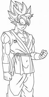 Saiyan Super Dessin Promising Luxe Goku Coloring Pages sketch template