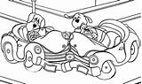 Coloring Pages Cars Two Dogs Crashed Netart sketch template