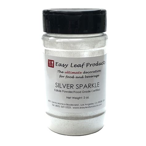 silver sparkle powder easy leaf products chefs