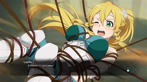 sword art online fatal bullet part 59 leafa gets tied up youtube