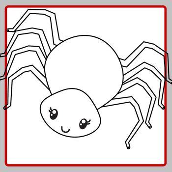 cute spiders blank template spider animal outlines clip art
