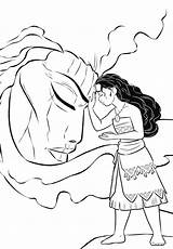 Moana Colouring Coll sketch template
