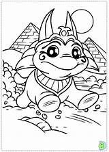 Neopets Coloring Pages Desert Lost Dinokids Animated Close Print sketch template