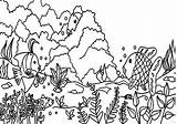 Coloring Pages Ecosystem Reef Coral Ocean Drawing Barrier Great Ecology Fish Getcolorings Getdrawings Colorings Color sketch template