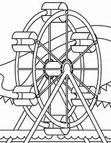 Coloring Park Wheel Amusement Ferris Pages Roller Coaster Printable Kids Colouring Color Sheets Ark Theme Noahs Miscellaneous Getcolorings Source Getdrawings sketch template