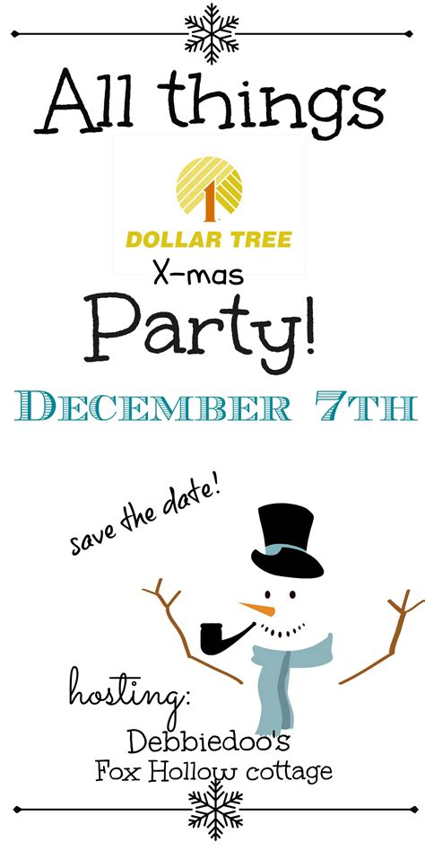 annual dollar tree christmas party announcement