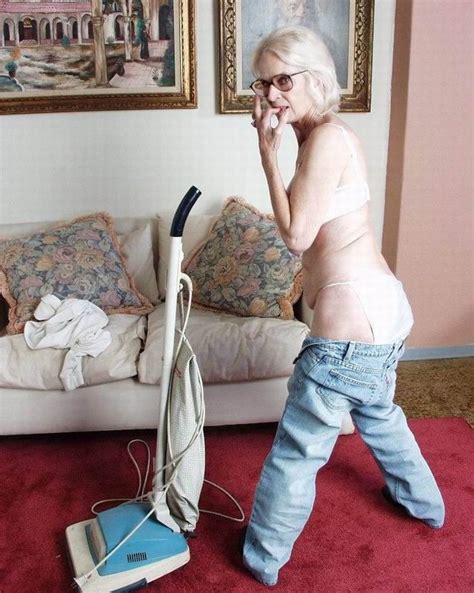 kinky granny having fun with a hoover pichunter