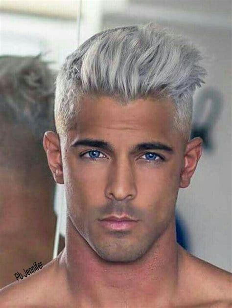 pin by warfield jennifer on my fathers son s silver hair men white