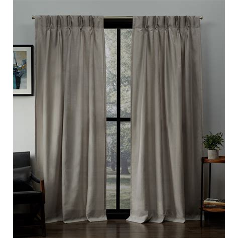 exclusive home curtains  pack loha linen pinch pleat curtain panels