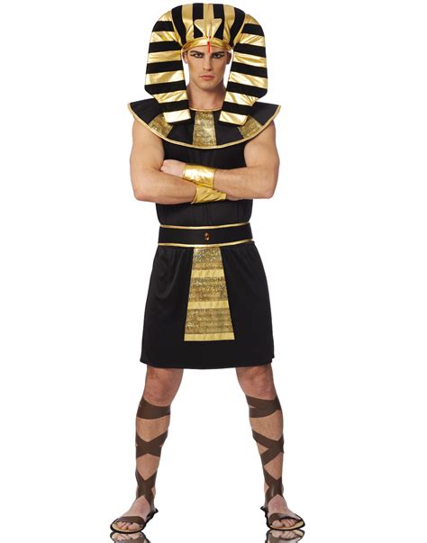 Men King Tut Costume Adult Egyptian Pharoah God Halloween Fancy Dress
