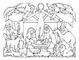 Coloring Manger Jesus Christmas Nativity Pages Placemats Printable Placemat Getcolorings Baby Color Print sketch template