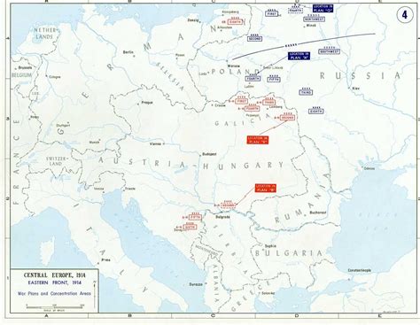 het oostelijk front   aanvalsplannen en legerconcentraties