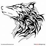 Wolves Howling Paw Lobos Tribales Meaning Izzy Rast Motive Freetattoodesigns sketch template