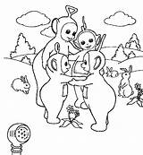 Coloring Pages Teletubbies Book Printable Print Clipart Kids Tinky Winky Popular Library sketch template