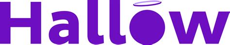 purple logo hallow