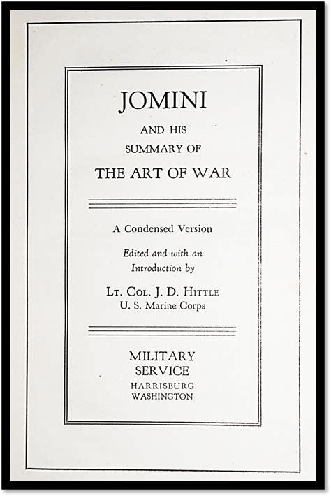 jomini   summary   art  war edited  introduction