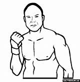 Coloring Randy Mma Couture Pages Fighter Ufc Template Famous Martial Mixed Arts Color Thecolor sketch template