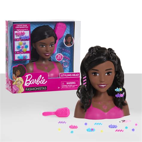 Barbie Fashionistas Styling Head Black Hair Doll
